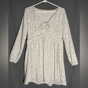 altar’d state white polka dot dress 🤍